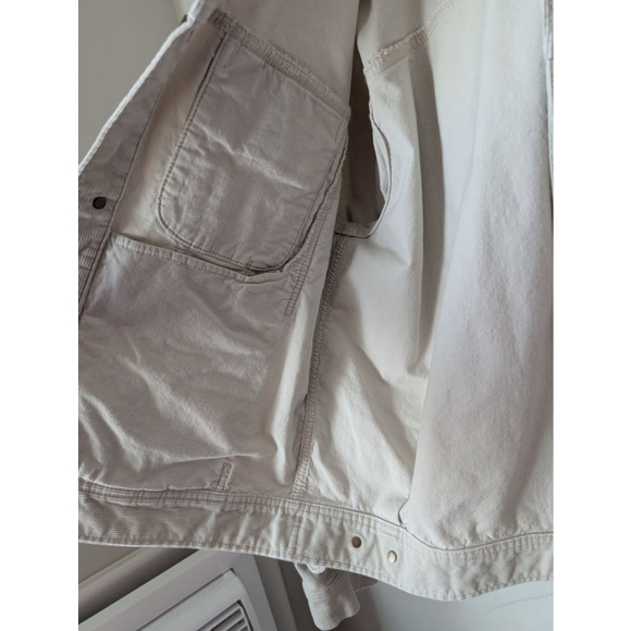 Banana Republic Beige Corduroy Trucker Jacket Womens M - Picture 4 of 11